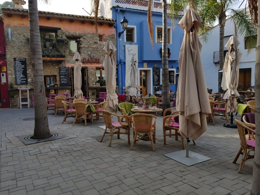 Kneipenviertel in Dénia in der Nähe vom Hafen